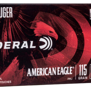 FEDERAL 9MM LUGER 115GR FMJ 50 VNT.